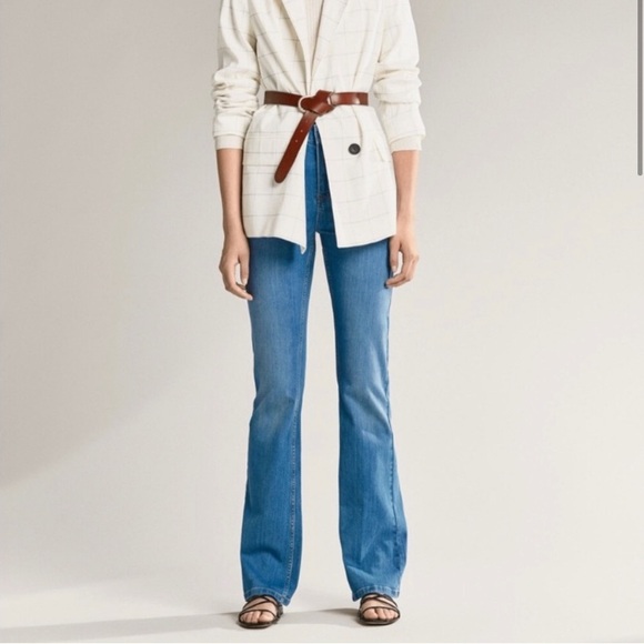 COPY - Massimo Dutti Flare Medium Wash Size 4 NEW - Picture 2 of 12